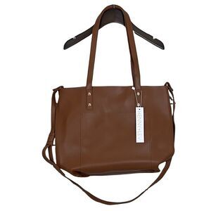 Henny + Lev Brown Vegan Leather Tote